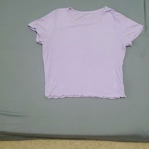 Cropped AE lilac top